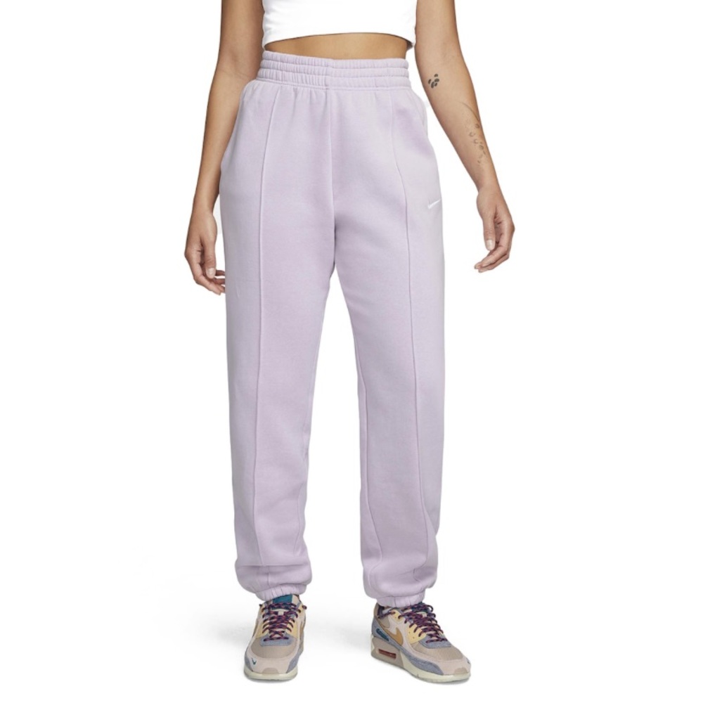 Nike phoenix women’s fleece jogger sweatpants lavender purple medium
